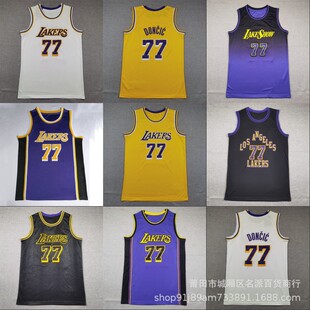 Nab Jersey Wholesale Lakers Doncic No. 77 Jersey Wholesale Export Goods Dropshipping