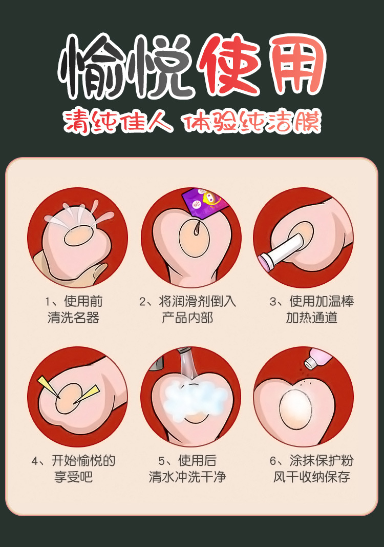 Jiuai Half-Body Male Masturbator TPE Manual Airplane Cup Flesh-Colored — detail image 16
