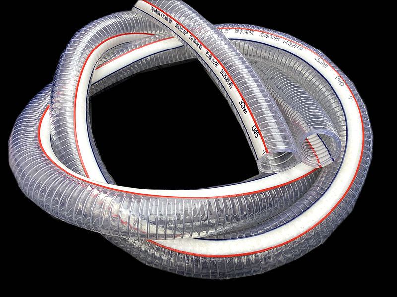 Tubo de acero transparente Tubo de presión negativa antiestática Tubo de plástico Tubo de agua anticongelante Manguera de grado alimenticio Tubo de bombeo resistente a alta temperatura