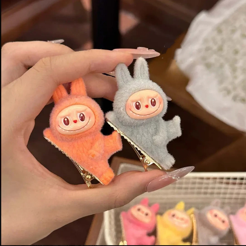 バブルマート周辺小型人形ラブブヘアピンかわいいガーリーハートサイド前髪クリップカモノハシクリップヘアアクセサリー女性用|undefined