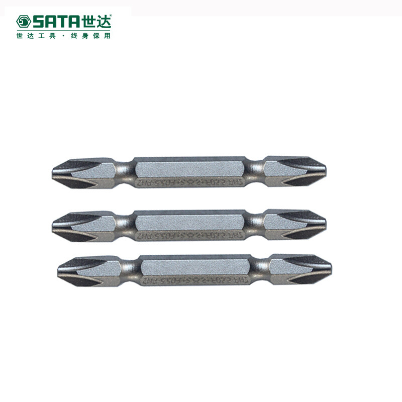 SATA世达 5件套6.3mm系列65mm长双头旋具头#2/#2 批头 59382