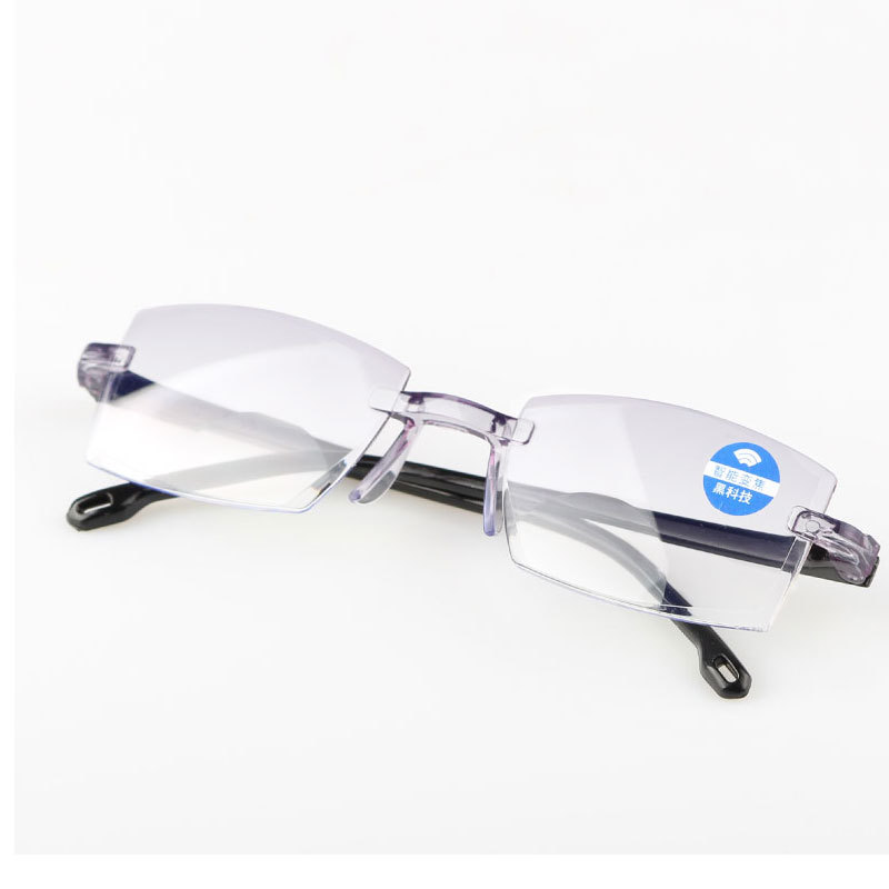 Double light intelligence far near dual -use single pair glasses