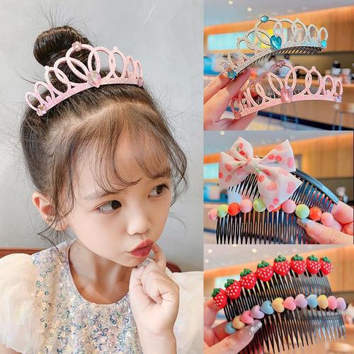 The new extended fringe magic children's comb hair clip cartoon hair accessory for little girls, fringe hair comb