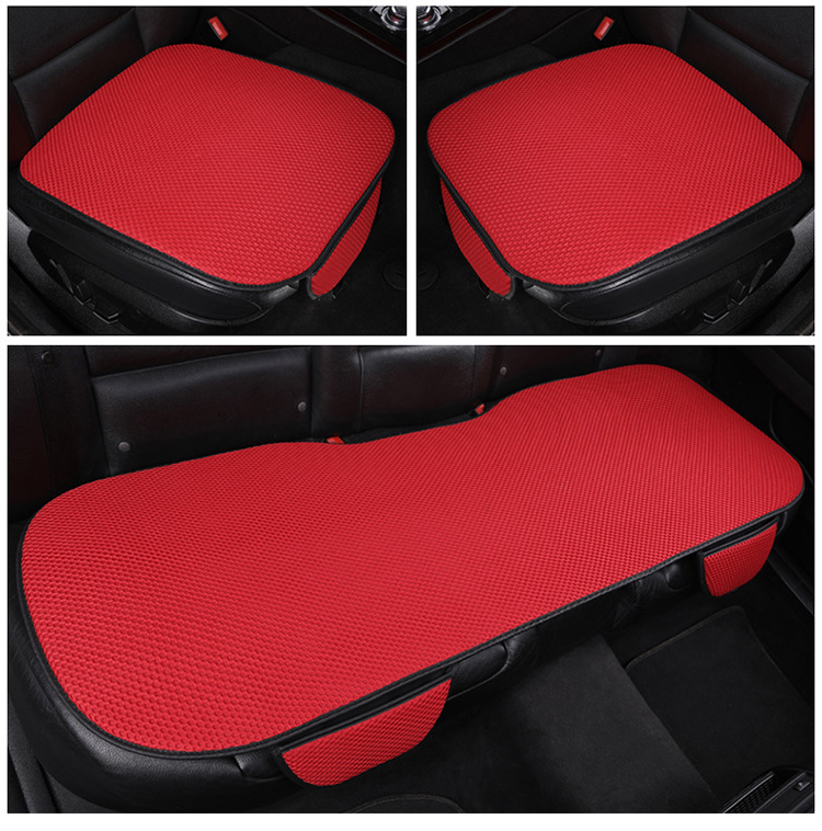 New Factory Direct Summer Car Seat Cushion Set, Ice Silk Three-Piece Seat Cushion Wholesale, Single Piece Without Backrest, Cooling Pad for Car