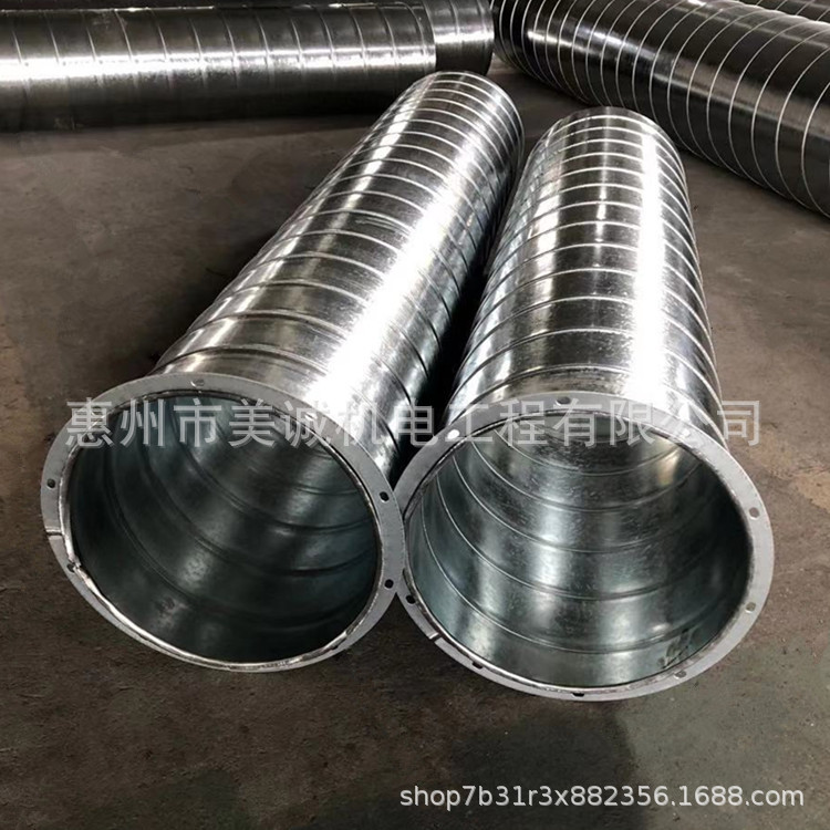 201方形共板法兰风管除尘通风管道镀锌风管美诚机电厂