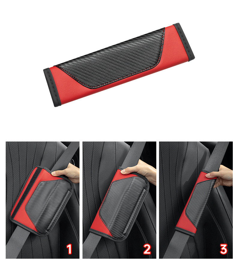 Carbon fiber car seat belt shoulder pad advanced sense car shoulder pad seat belt protective cover car supplies