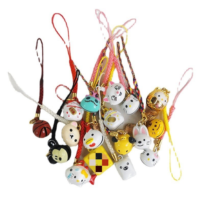 Campana de dibujos animados japonés adornos de campana de dibujos animados adornos de campana