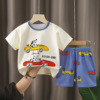 Children's summer sleeves, set, cotton T-shirt for boys, summer clothing, children's clothing