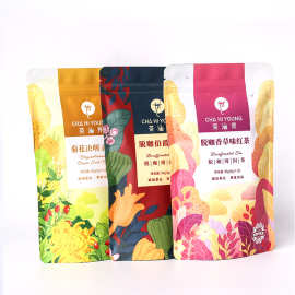 茶叶包装自立拉链袋加厚复合纯铝密封袋菊花决明子花茶自封铝箔袋