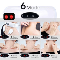 Heating Cervical Massage Gun EMS Device Shoulder and Neck Massager Electromagnetic Pulse Cervical Smart Cervical Massager
