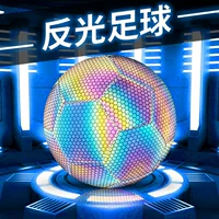Оптовая Продажа с фабрики трансграничная 4 5 машинное шитье футбольный светящийся флуоресцентный светоотражающий футбольный чистый красный крутой светящийся футбольный мяч