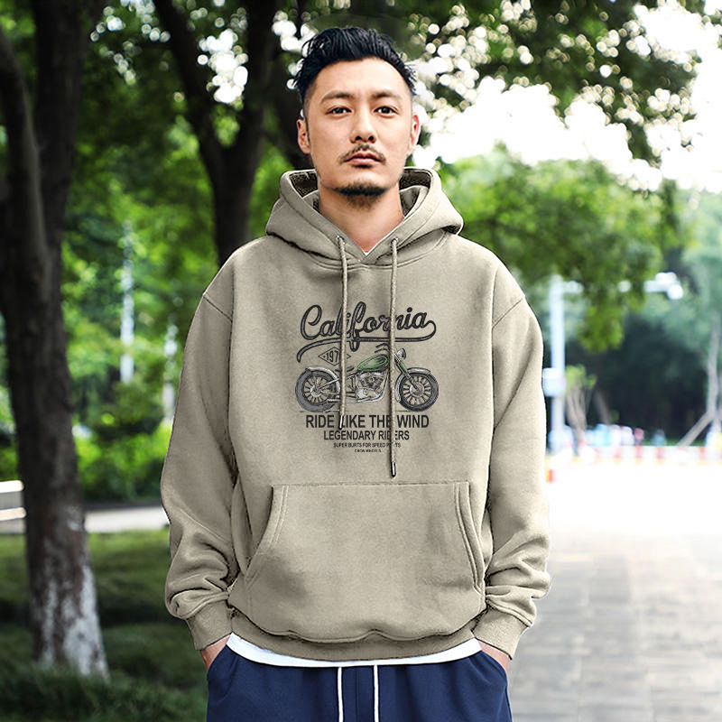 Avena gris sudadera con capuz normal - 641