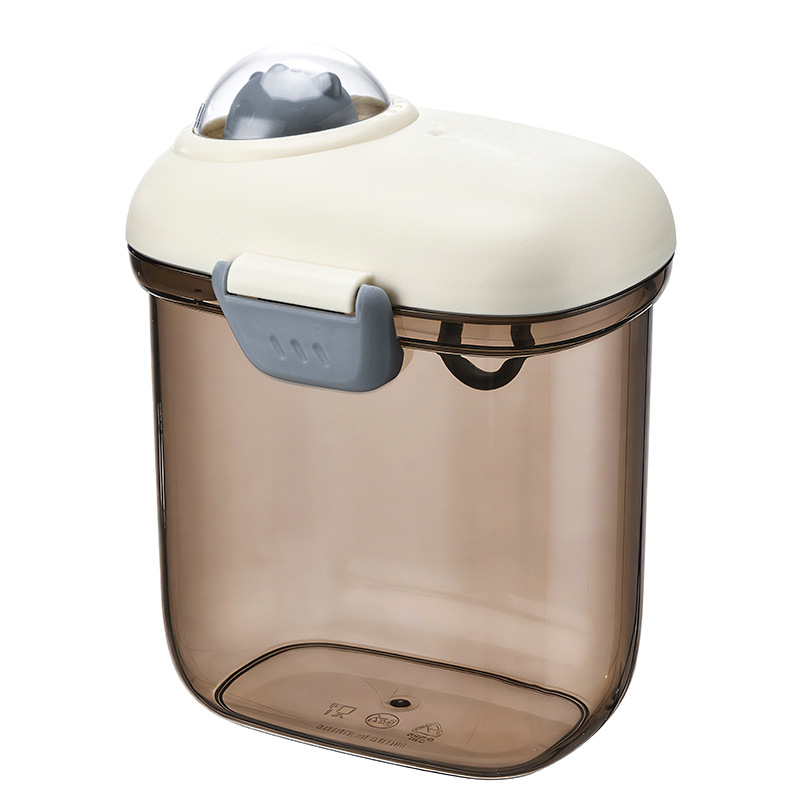 Tanque de sellado, lata de leche en polvo, caja de almacenamiento de café, bocadillos, cocina de plástico, harina doméstica, lata de almacenamiento de alimentos portátil