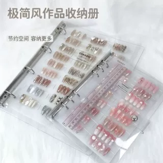 美甲穿戴甲收纳册展示册收集成品款式展示板指甲工具亚克力展示板