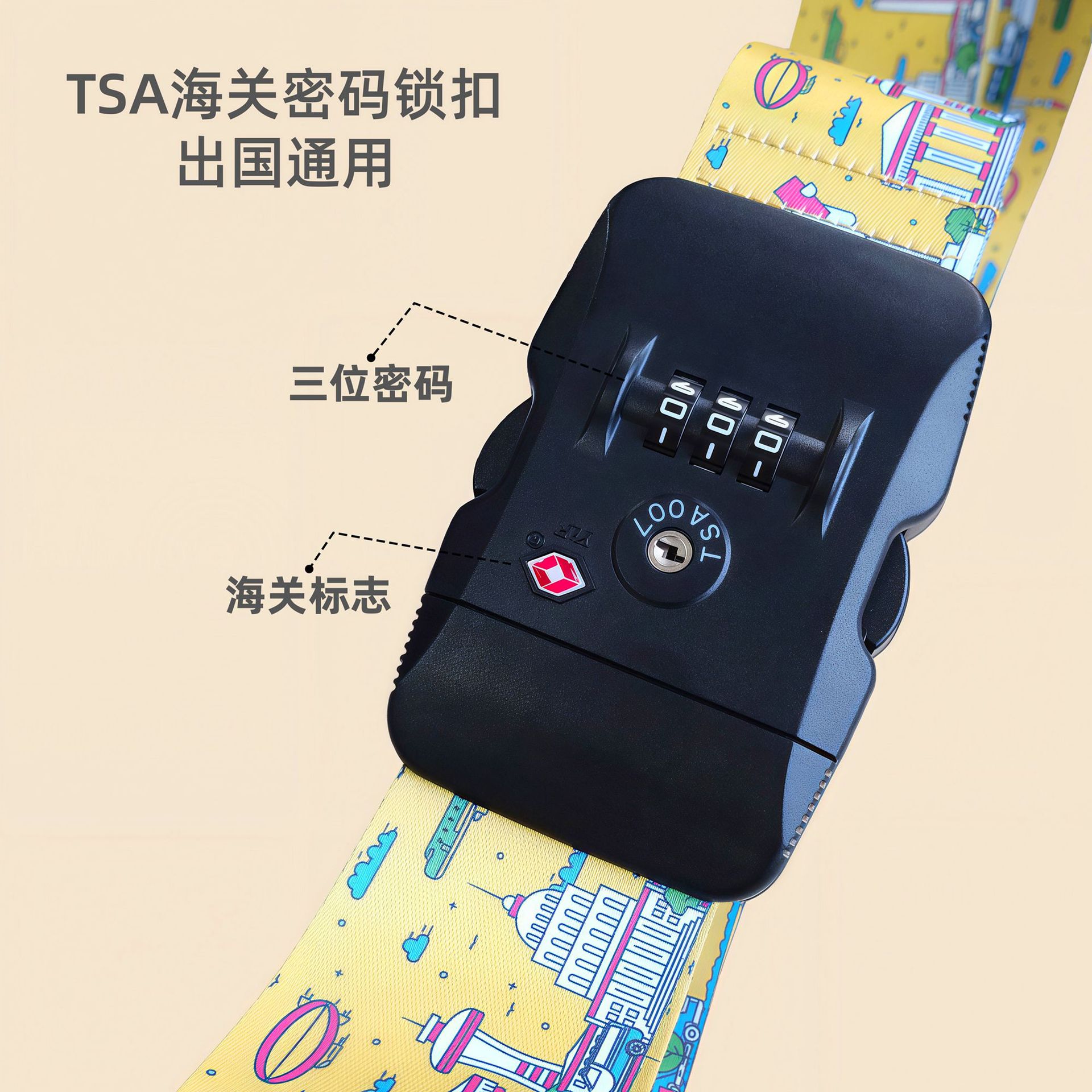 Luggage suitcase, bag, pack, USA, anti-theft 2