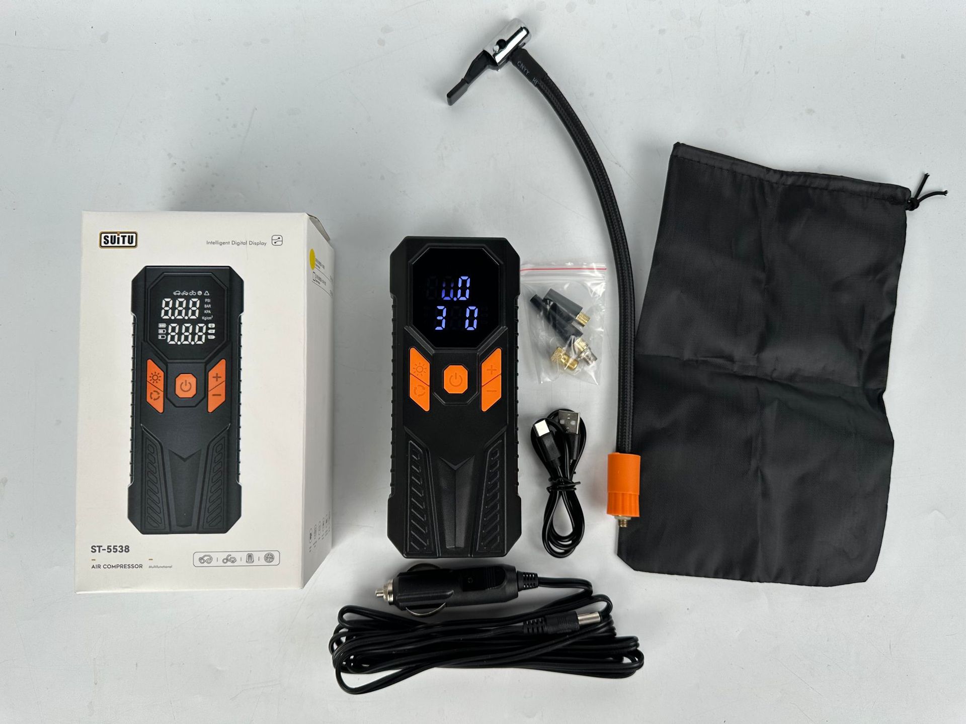 Wireless Digital Display Portable Car Air Pump Air Pump Car Emergency Tire Pump Self-Start and Stop Air Pump