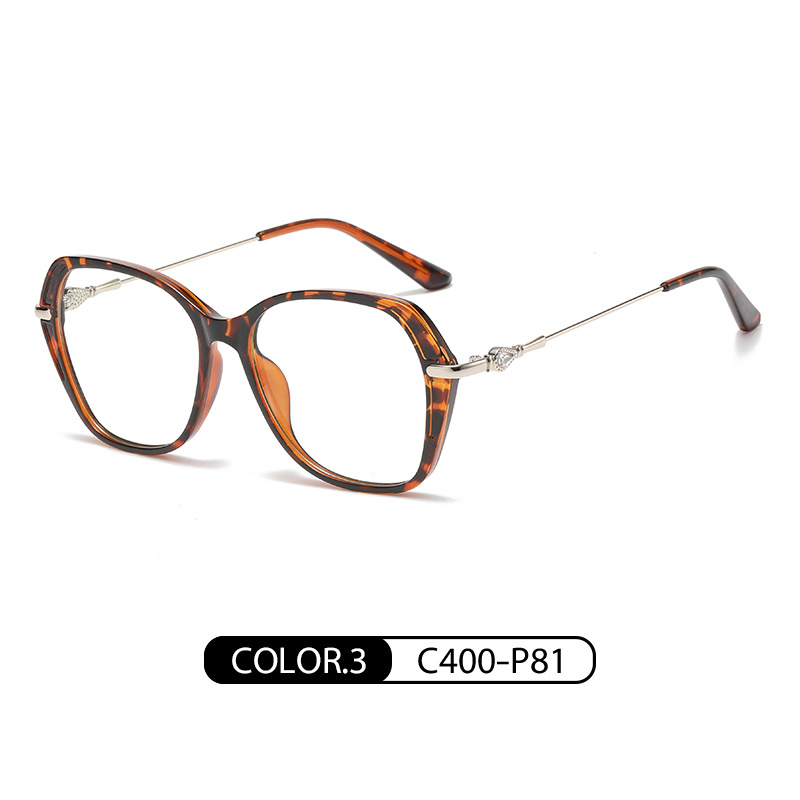 Europa y América nueva luz anti-azul gafas de las mujeres de la miopía gafas marco TJ860 ultra ligero TR90 elegante gafas lisas venta al por mayor