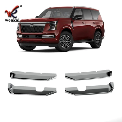 Suitable for Nissan 25 Patrol Armada Y63 Modified Front Bumper Lower Grille Electroplated Decorative Bright Strip (Other Automotive Exterior Supplies)