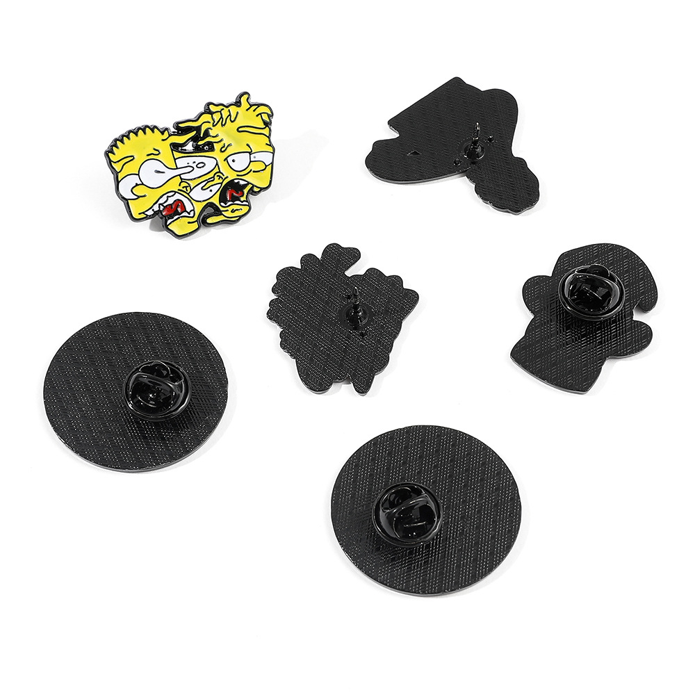 Foreign Trade Creative Explosion brooch Cartoon Simpson
