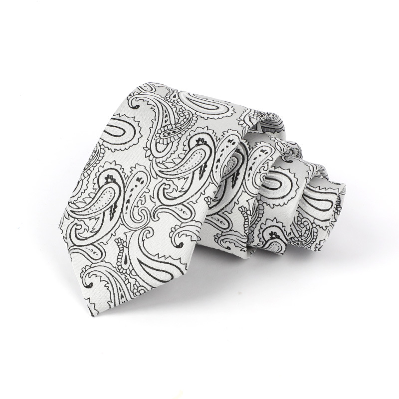 Corbata de hombre jacquard bordado 8CM poliéster seda corbata tejida hombre sentido superior l corbata logo diseño y producción