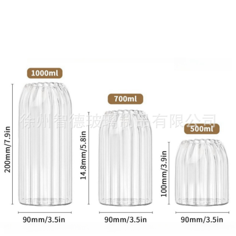 alta borosilicona vidrio sellado lata esférica tapa de sellado cocina doméstica lata de almacenamiento snack lata fábrica al por mayor