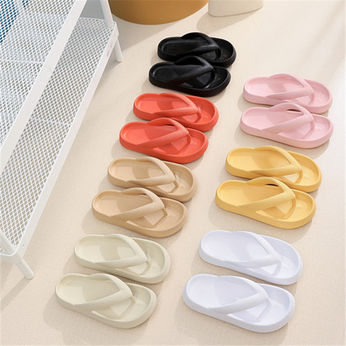 New wholesale H-shaped flip-flops with outdoor EVA, casual flat soft bottom trendy couple outdoor wear indoor bathroom sandals