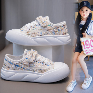 Children's Canvas Shoes 2024 Summer New Student Shoes Boys Casual sneaker Girls Soft Bottom Low Children's Shoes
