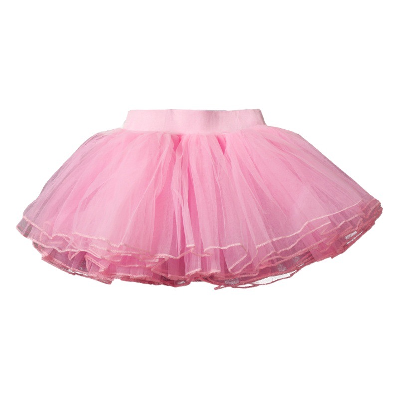 Falda de gasa de baile para niños falda de Ballet para niñas falda de malla blanca Falda de baile para niñas