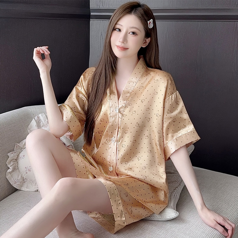 888-Doble corto golden wave dot gato