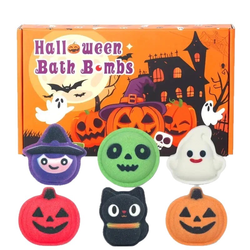 跨境Halloween Bath Bomb Set万圣节沐浴炸弹套装|undefined
