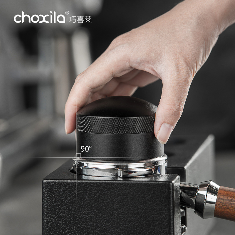 Aguja de polvo de tela Dispositivo de polvo de tela de café Aguja de polvo suelto de acero inoxidable con mango de café de base Aparato de polvo suelto 51/58mm