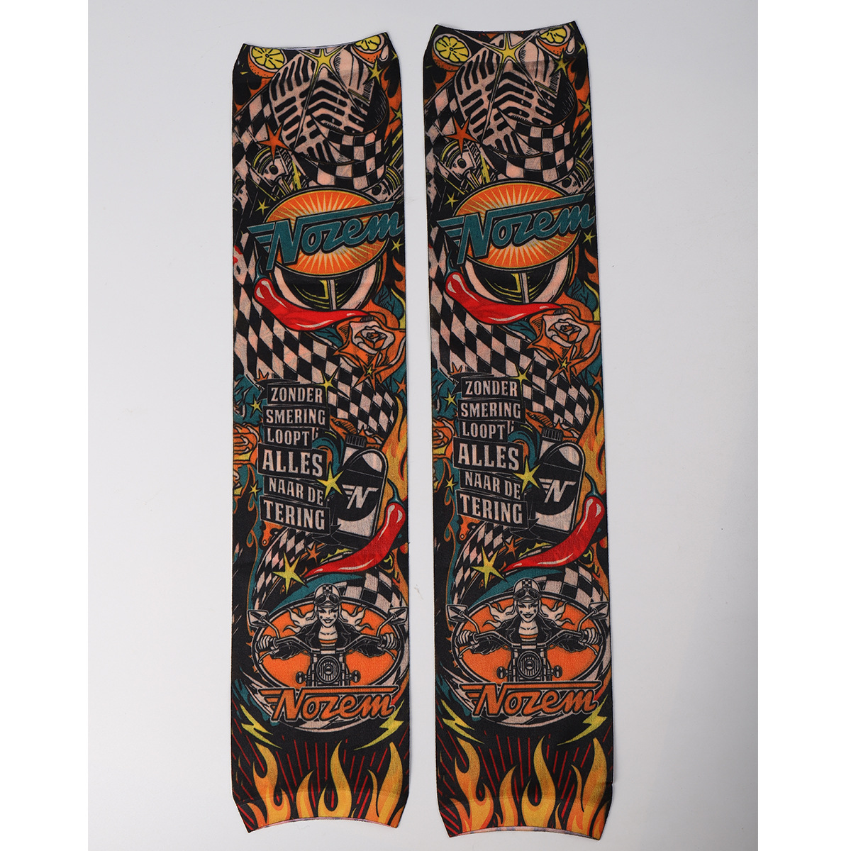 Tattoo-covering sleeves, floral arm sleeves, tattoo sleeves for men and women, summer outdoor cycling and driving sun protection arm sleeves, can be combined