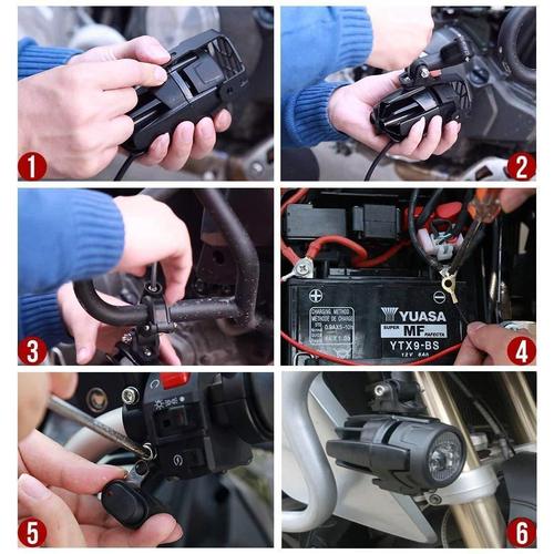 Motorcycle LED spotlights external headlights LED modification lights motorcycle spotlights fog lights electric bike fog lights universal