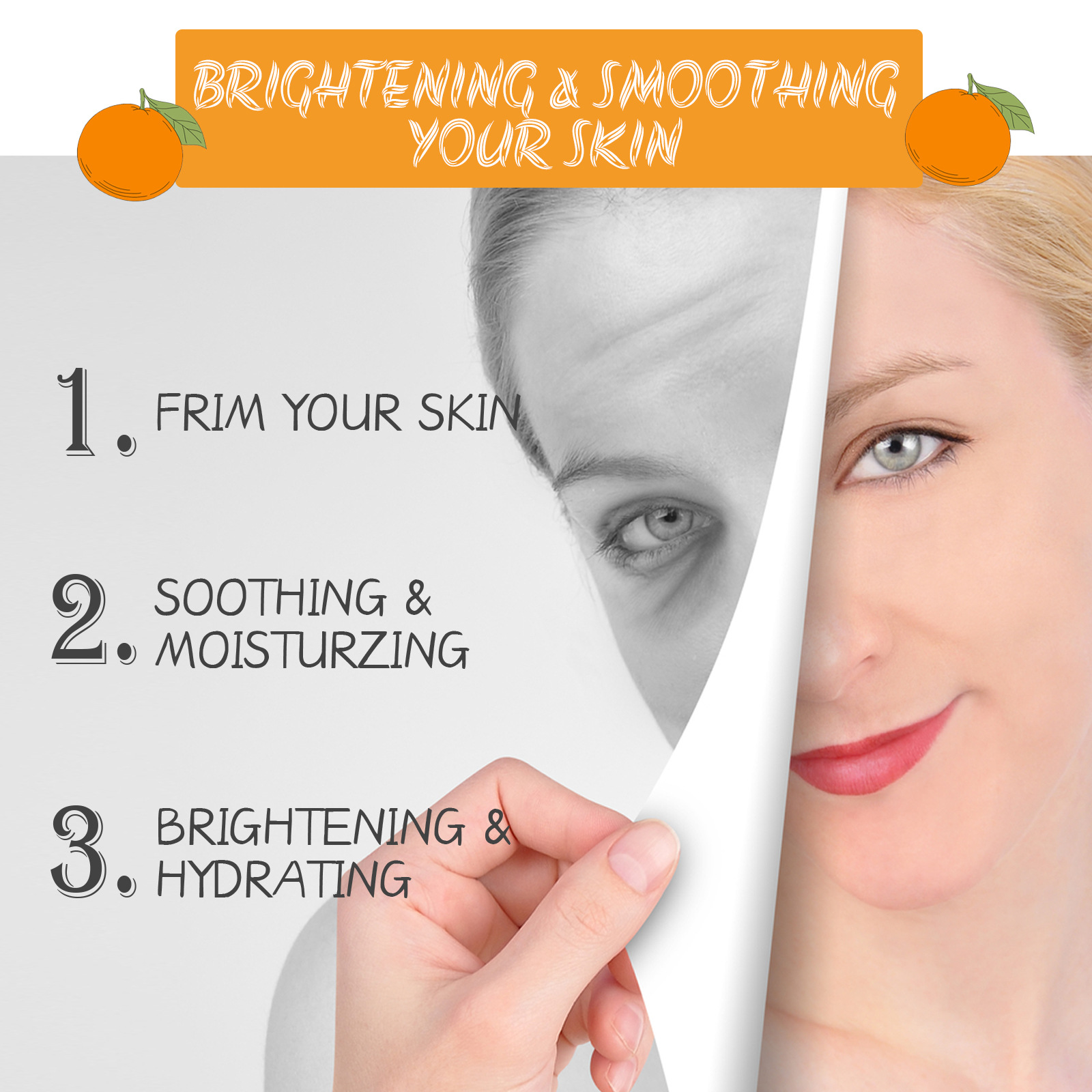 OUHOE Vitamin C Hydratační rozjasňující esence pro rozjasnění, hydrataci, zpevnění a vyhlazení jemných vrásek_voghion.com