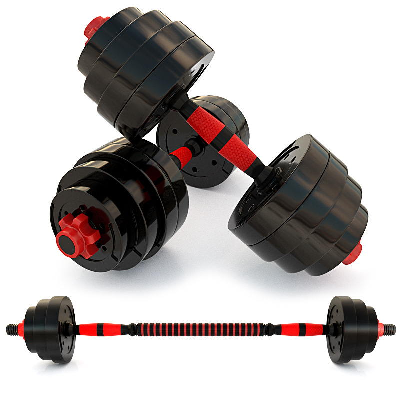 Mancuerna hombres equipo de fitness hogar peso ajustable plástico recubierto 10KG304050 protección del medio ambiente mancuerna