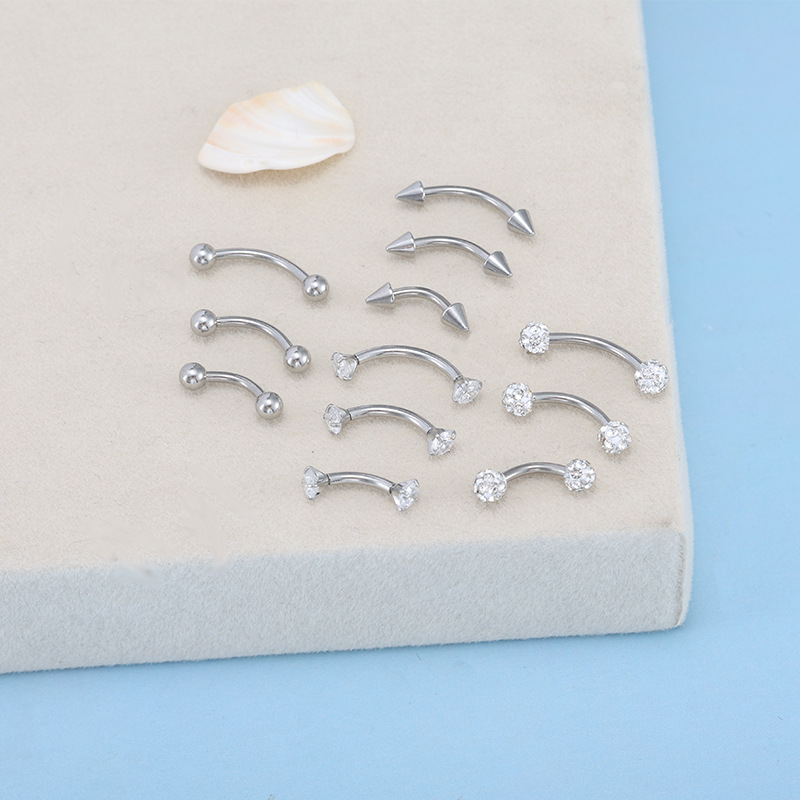 Labret piercing jewelry detail image