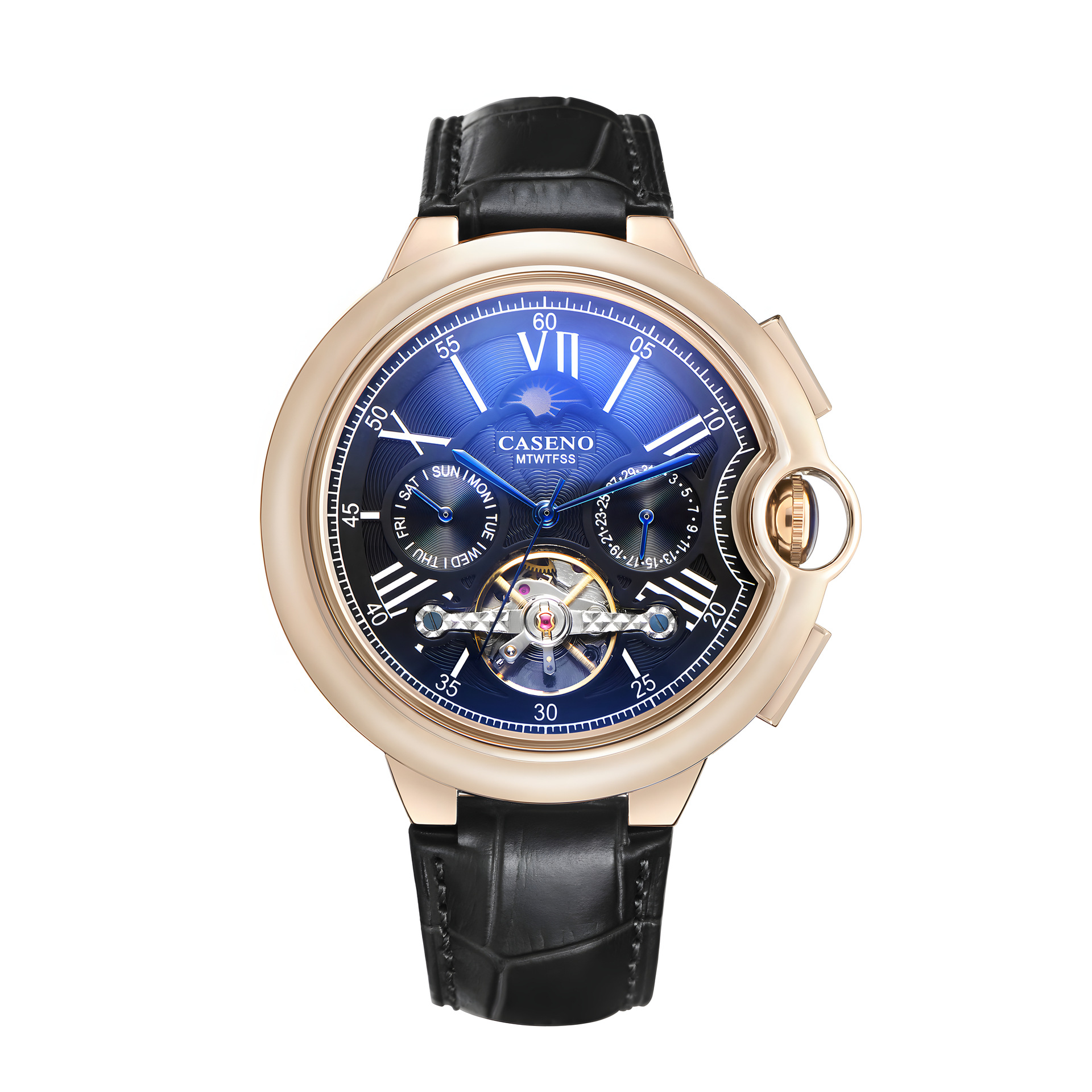 Tourbillon Mechanical Watch Belt Tourbillon Mechanical Watch Atmospheric Men's Automatic Tourbillon Mechanical Watch
