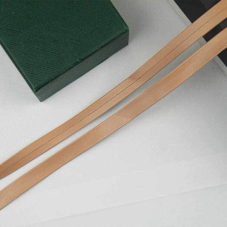 1 cm de color pu prensado banda de borde accesorios de prenda de vestir banda de borde textil decoración de cuero accesorios cuerda