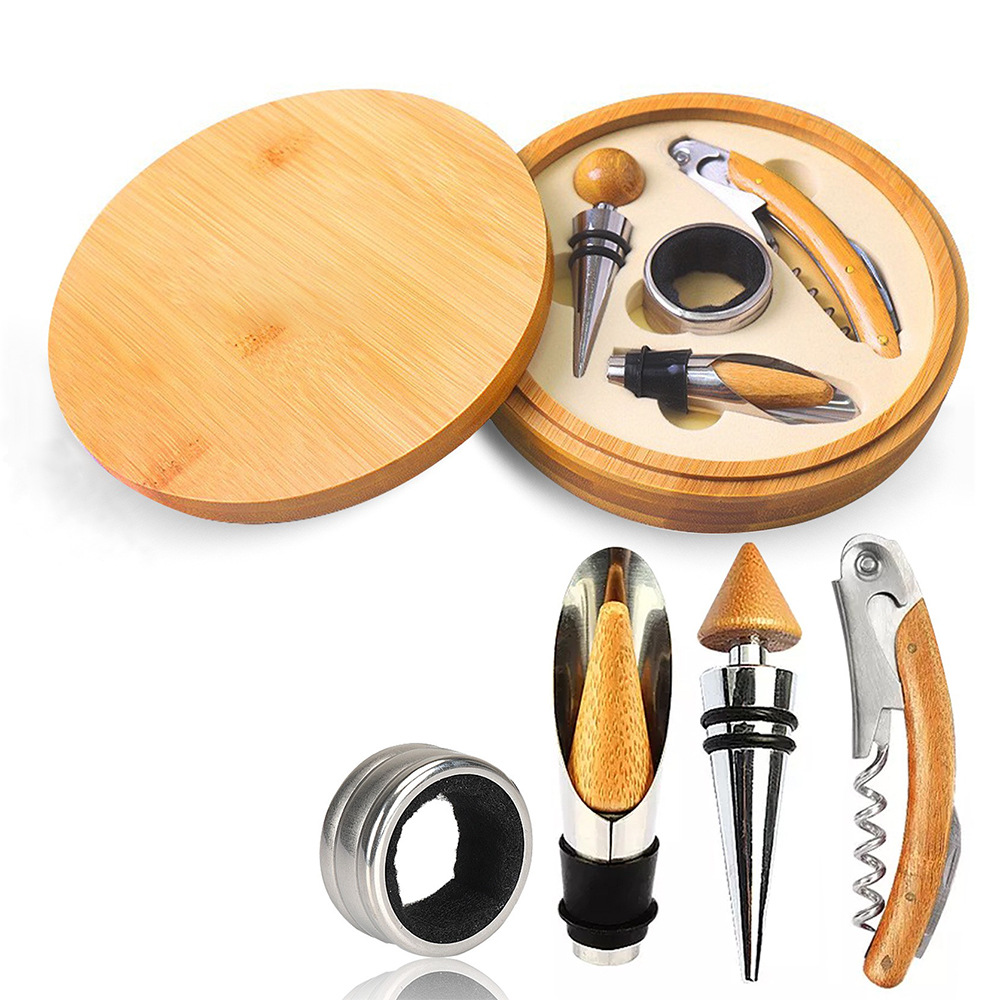 둥근나무상자-대나무 4종세트