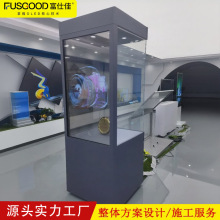 65寸液晶透明展示柜OLED透明文博柜AI触摸互动展示柜 源头工厂