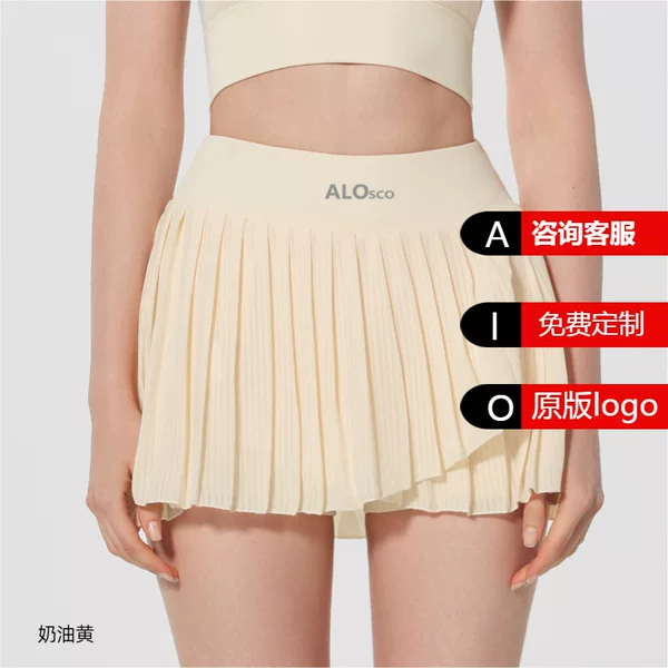 Al Tennis Skirt Anti-Exposure Pleated Badminton Sports Short Skirt Running Yoga Wear Breathable Outdoor Women's Al