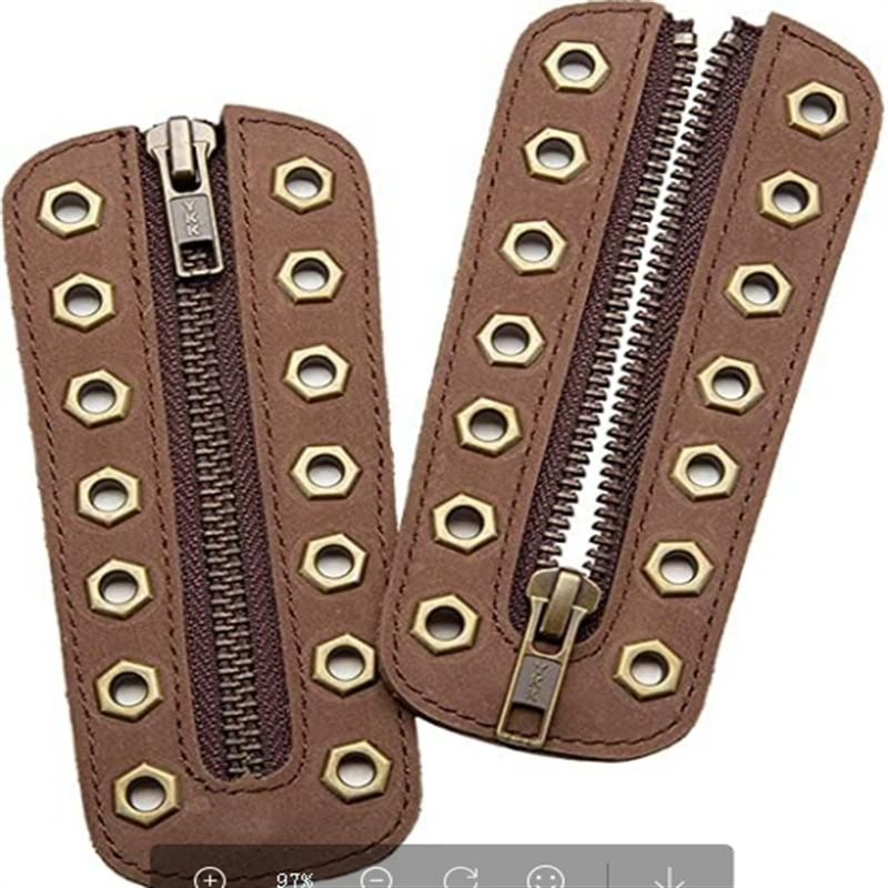 Оптовая кожаная молния аксессуары для обуви рабочие шнурки 7 отверстий на молнии доска сапоги антифрикционные шнурки верхний кожаный чехол
