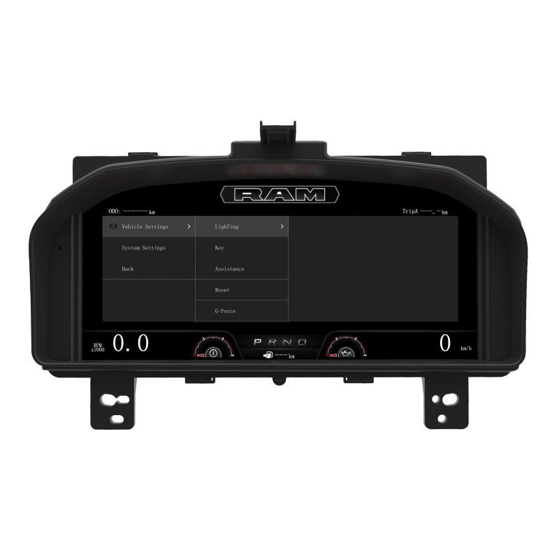 Dodge Ram Ram 1500/2500/3500 08-12 Models Dedicated Full Lcd Instrument Panel with Off-Road Incline Angle Display
