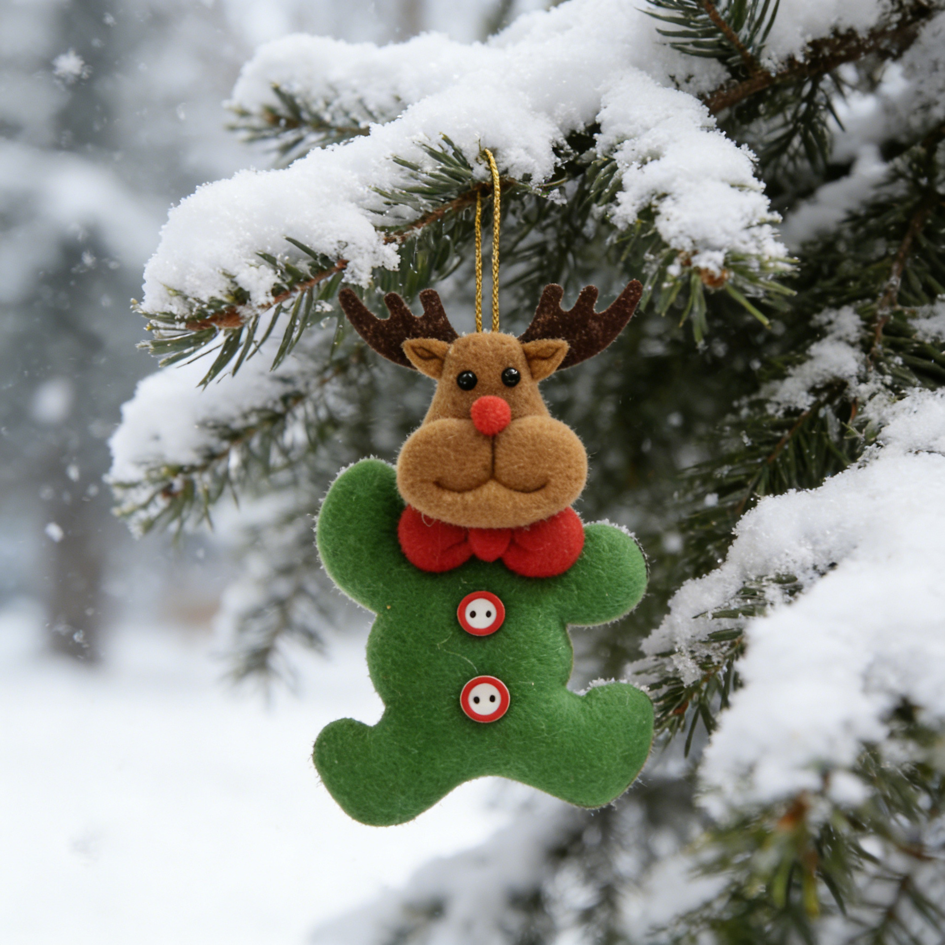 2026 nuevo fieltro colgante de Navidad Papá Noel muñeco de nieve reno decoración accesorios de árbol de Navidad hechos a mano DIY