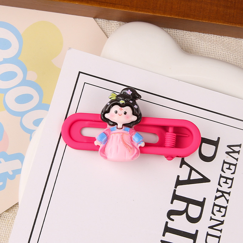 Primavera nueva historieta Sanrio oval metal horquilla linda chica dulce lado Bangs hairpin tocado