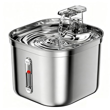 不锈钢宠物饮水机自动循环猫喷泉饮水器智能感应猫狗宠物用品厂家