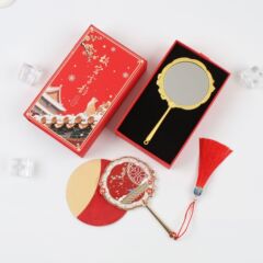 故宫文创朱颜镜故宫的雪镜子随身镜手持化妆镜博物院圣诞生日礼物