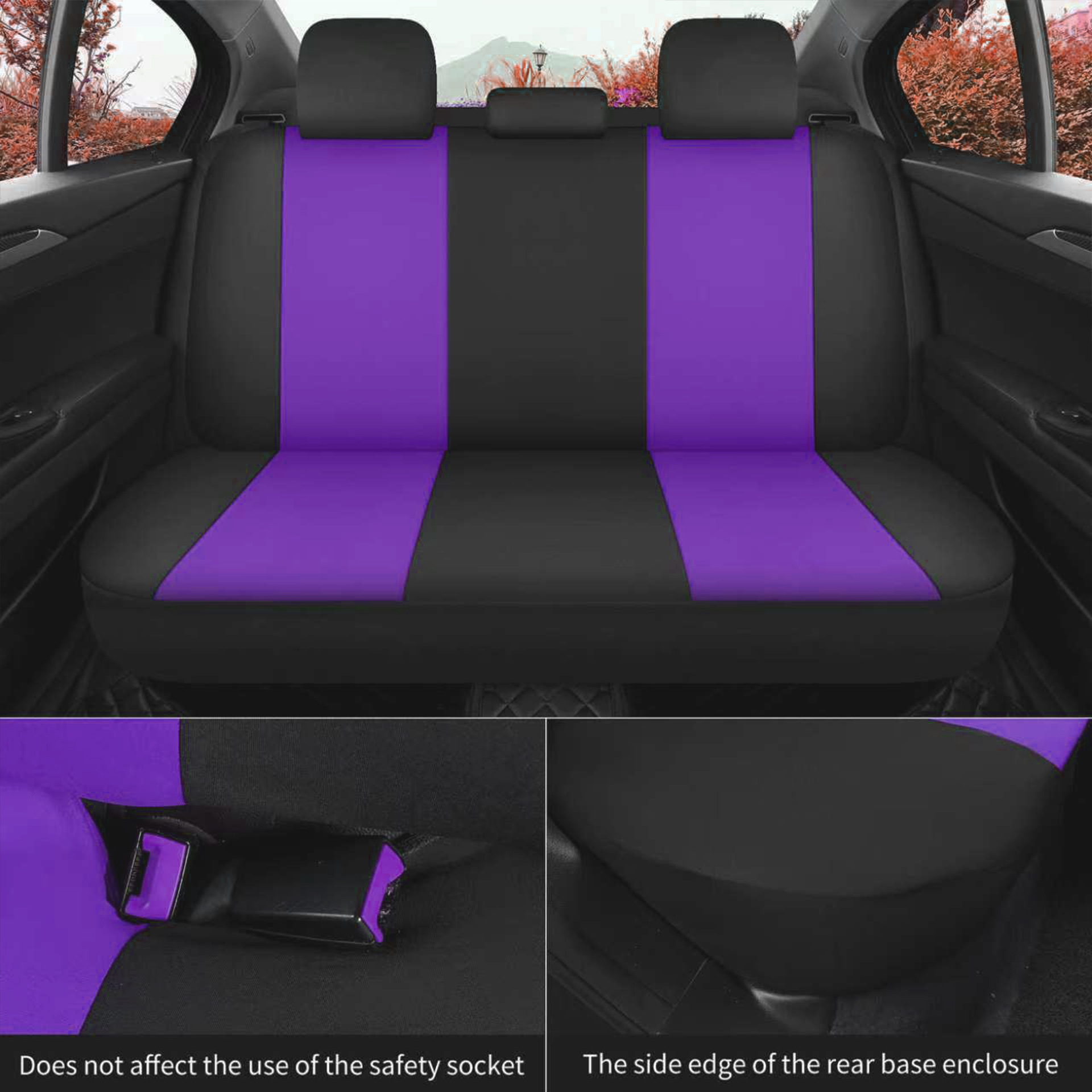 Cross-Border New Model Glacier Pattern Pressed Fabric Five-Seater Universal Car Seat Cover for All Seasons, Hot-Selling on Amazon Mexico