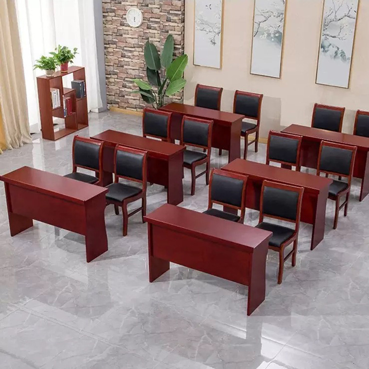 Chinese-Style Painted Solid Wood Conference Table, Rectangular Table, Office Staff Training Double Long Table, Conference Room Table and Chairs Chinese-Style Painted Solid Wood Conference Table, Rectangular Table, Office Staff Training Double Long Table, Conference Room Table and Chairs