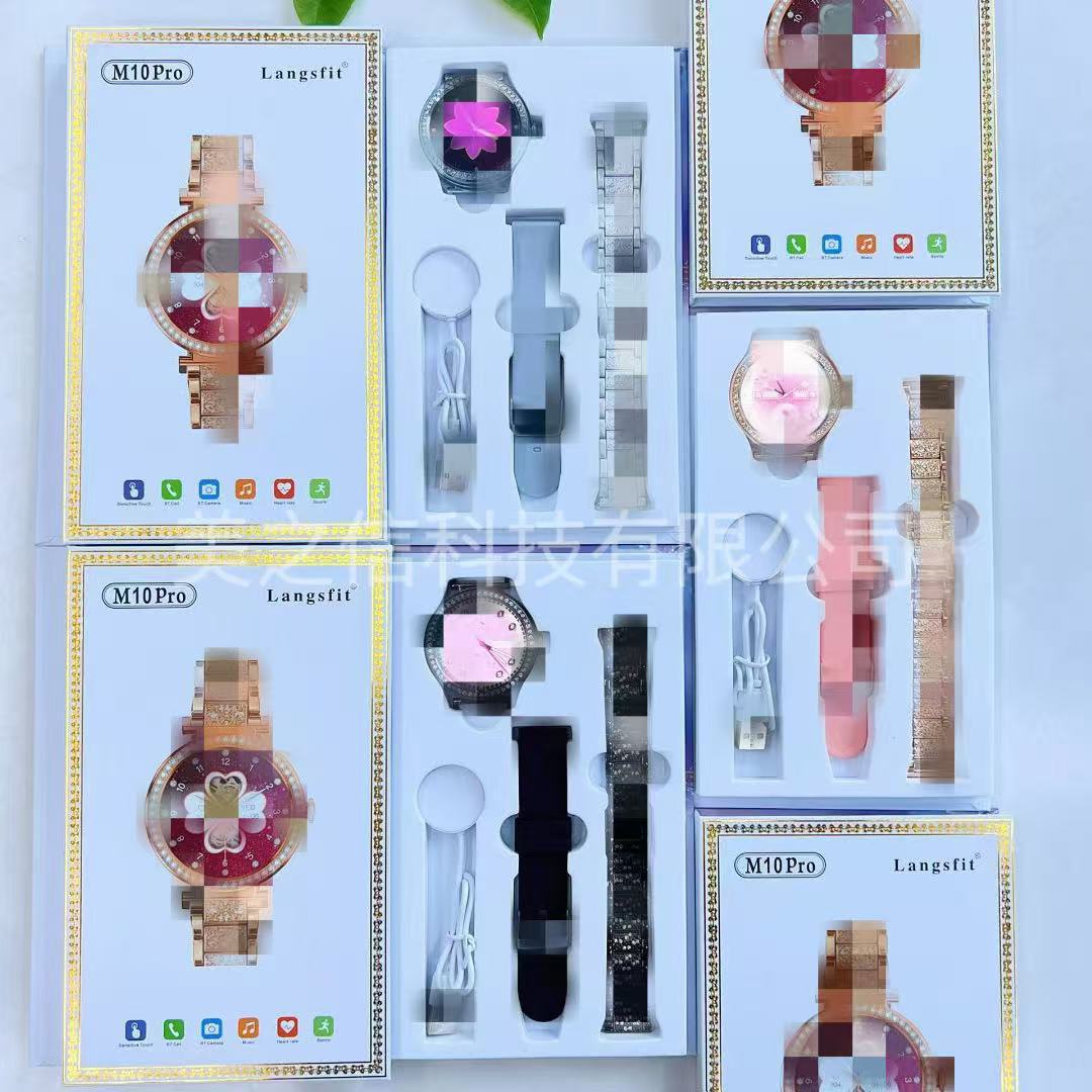 M10Pro Smart Watch Bluetooth Call Women's Fashion Cross-Border Popular Heart Rate Sports Factory Heart Rate Blood Oxygen